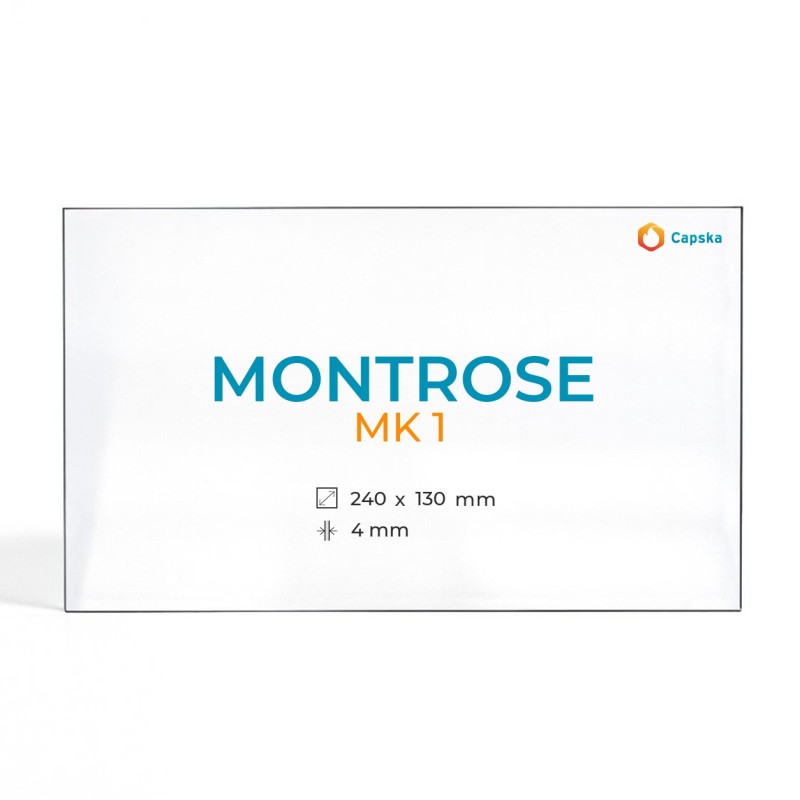 Cristall Montrose MK 1 - Vidre Rectangle per estufa de llenya