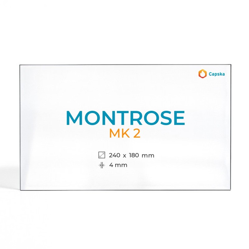 Cristal Montrose MK 2 - Vidrio Rectángulo para estufa de leña