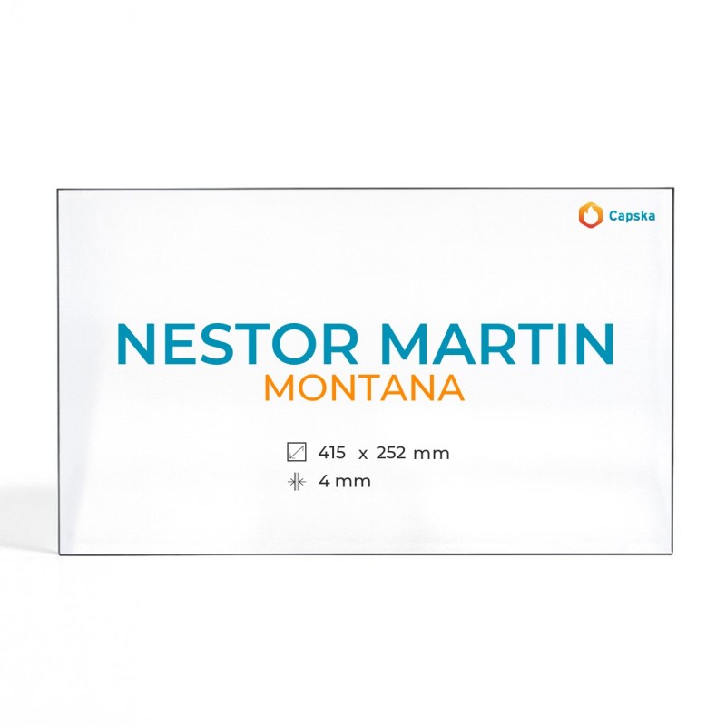 Cristal Nestor Martin MONTANA - Vidrio Rectángulo para estufa de leña