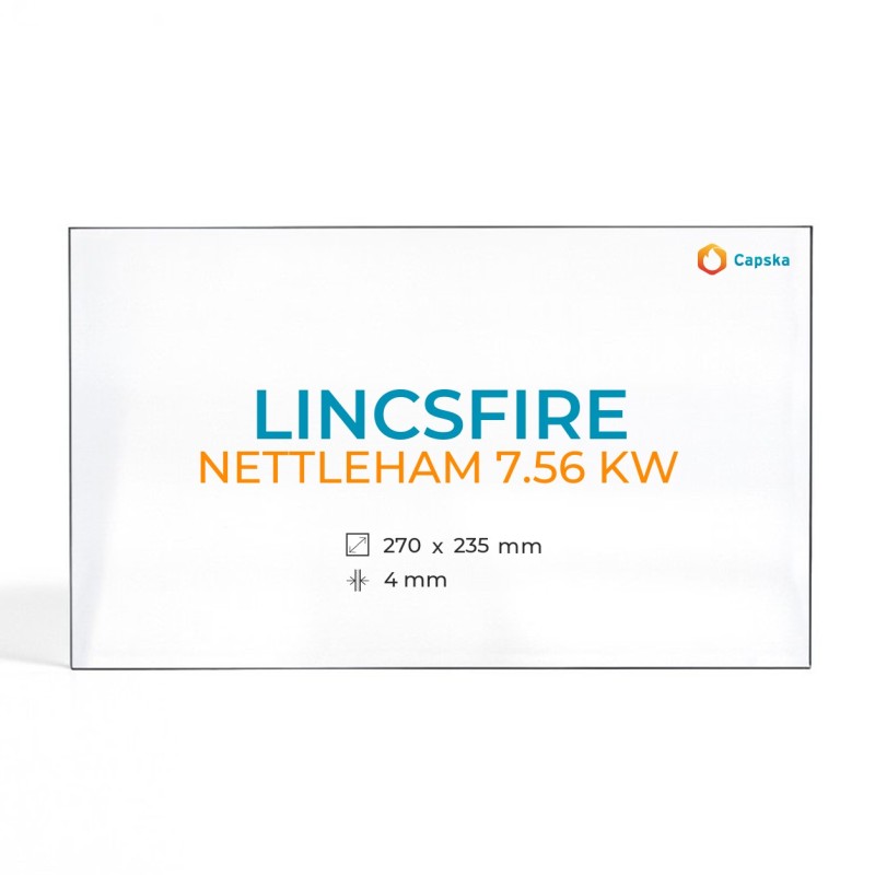 Cristal Lincsfire NETTLEHAM 7.56 KW - Vidrio Rectángulo para estufa de leña