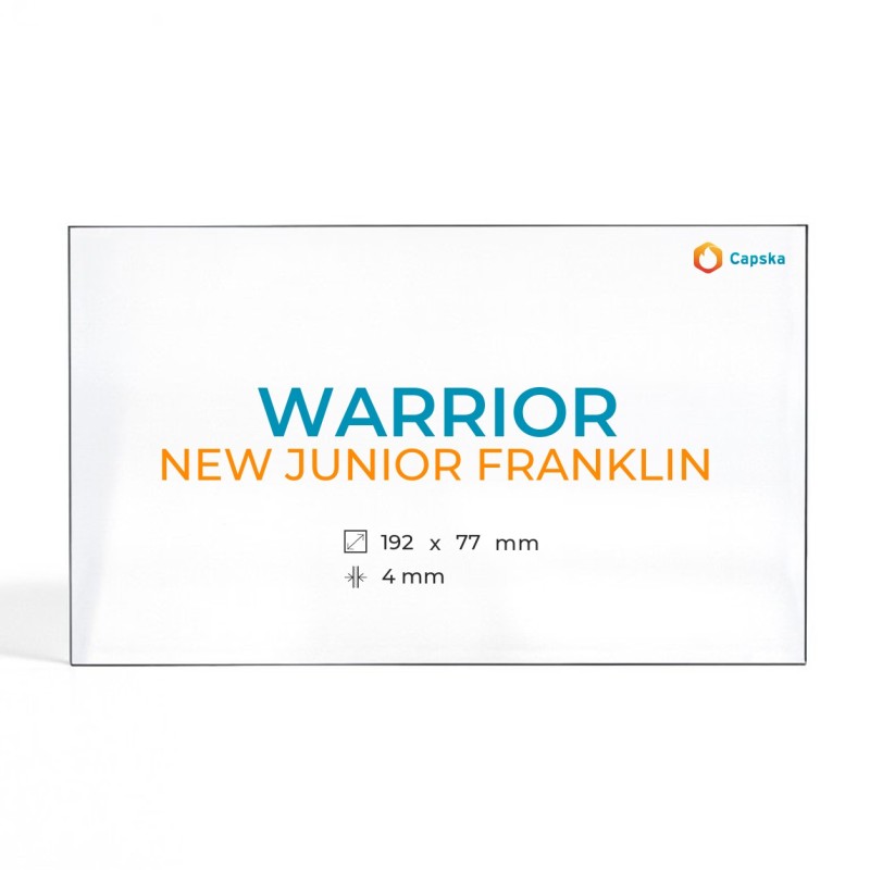Vidre Rectangle per estufa de llenya - Cristall Warrior NEW JUNIOR FRANKLIN