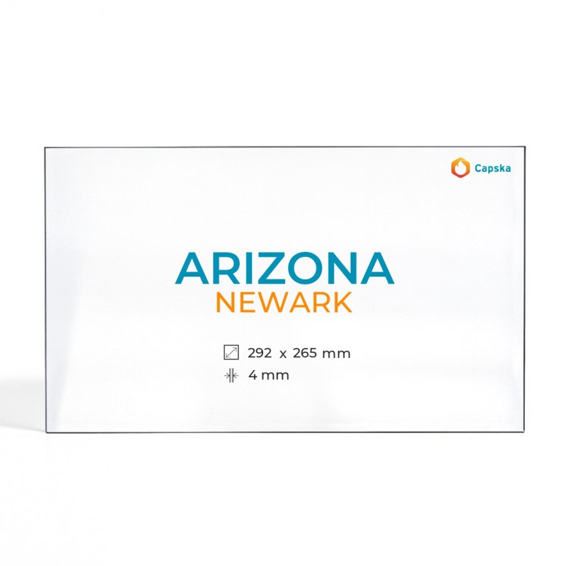 Cristall Arizona NEWARK - Vidre Rectangle per estufa de llenya
