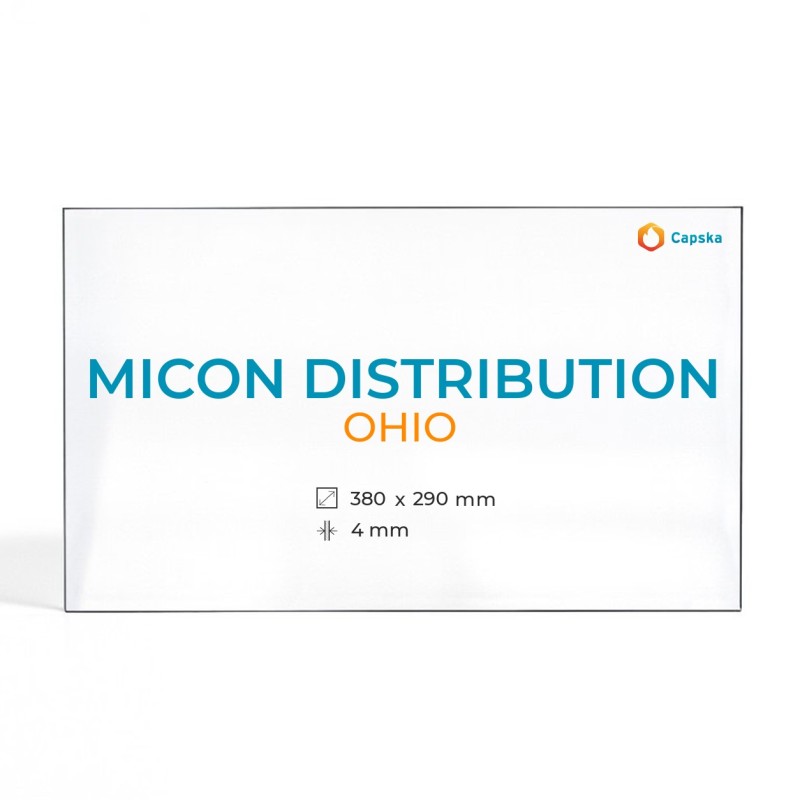 Cristall Micon Distribution OHIO - Vidre Rectangle per estufa de llenya