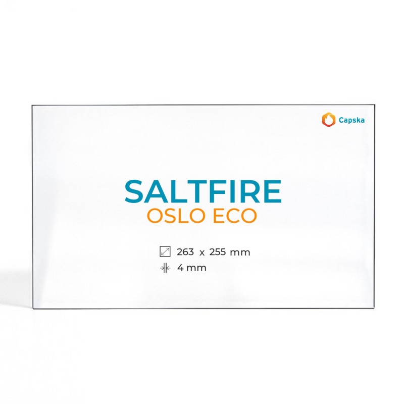 Vidre Rectangle per estufa de llenya Saltfire OSLO ECO
