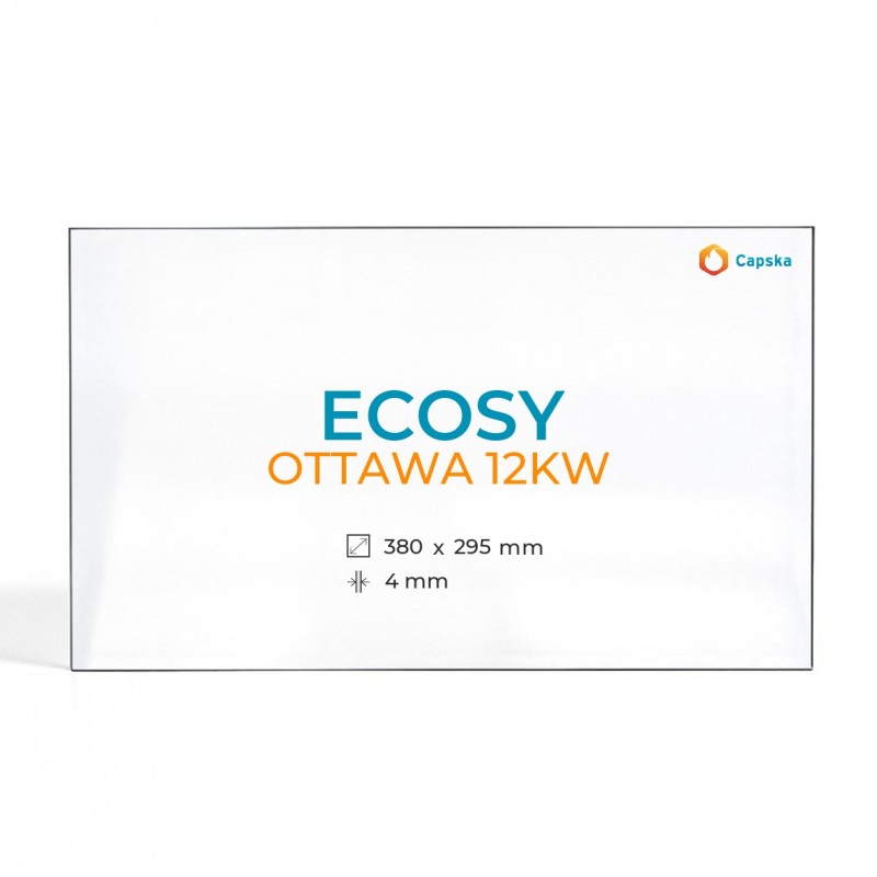 Cristall Ecosy OTTAWA 12KW - Vidre Rectangle per estufa de llenya