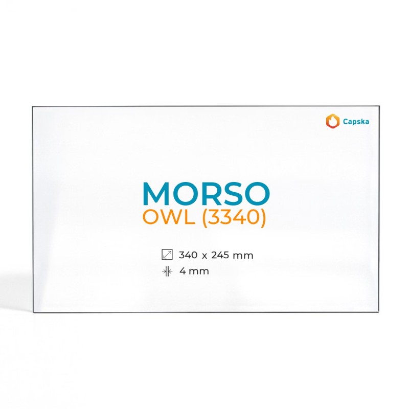 Vidre rectangular per estufa de llenya Morso OWL (3340)