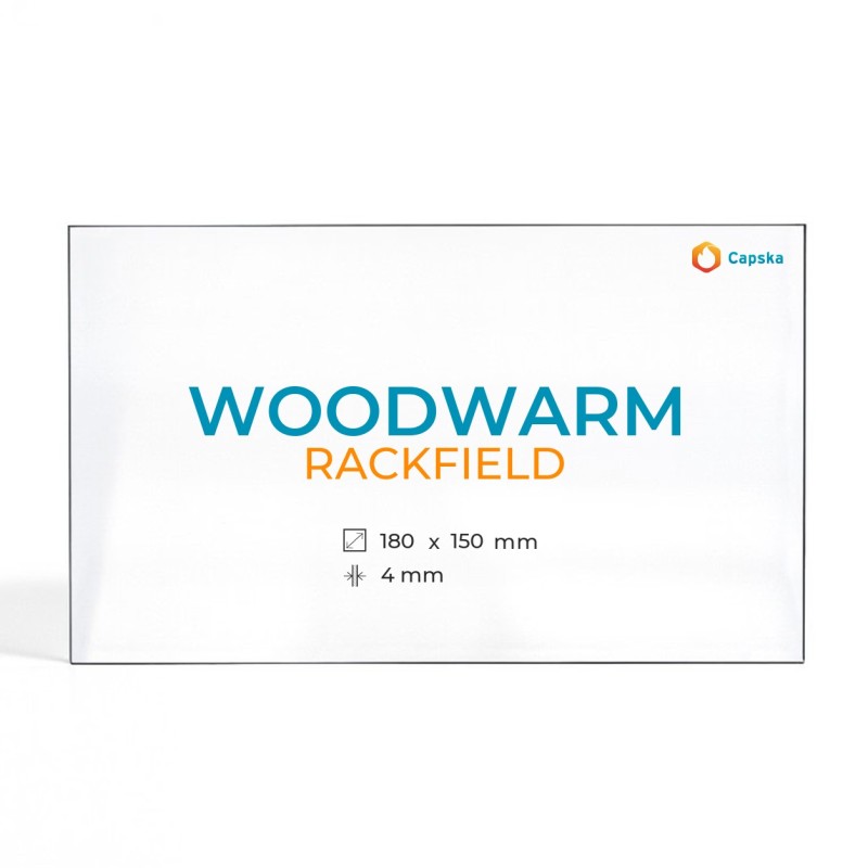 Cristall Woodwarm RACKFIELD - Vidre Rectangle per estufa de llenya