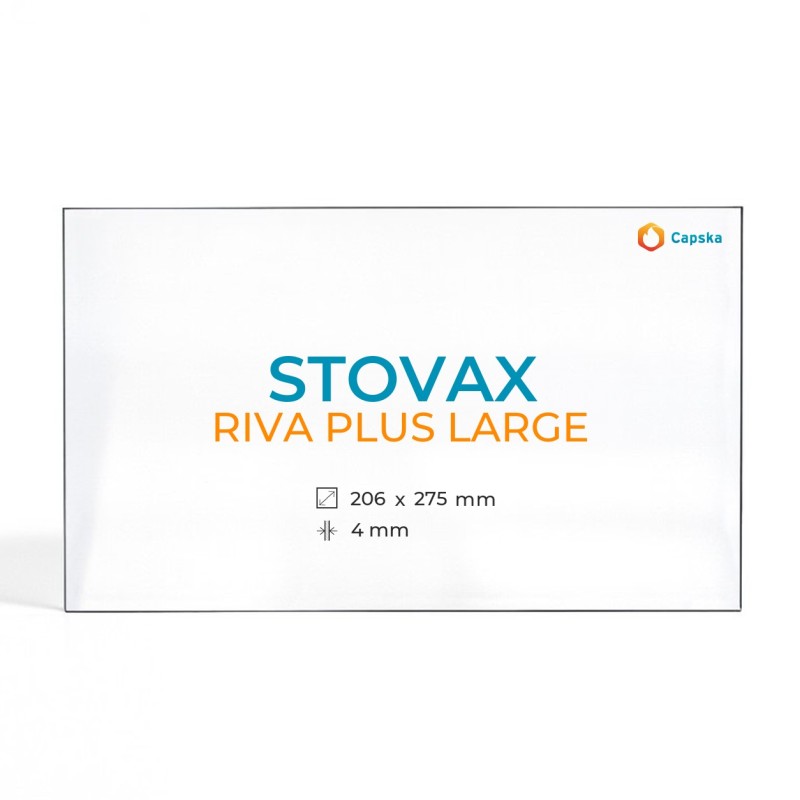 Cristal Stovax RIVA PLUS LARGE - Vidrio para estufa de leña
