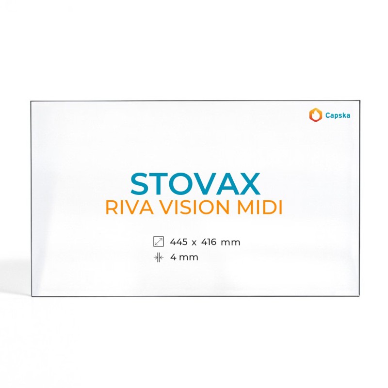 Cristall Stovax RIVA VISION MIDI - Vidre Rectangle per estufa de llenya