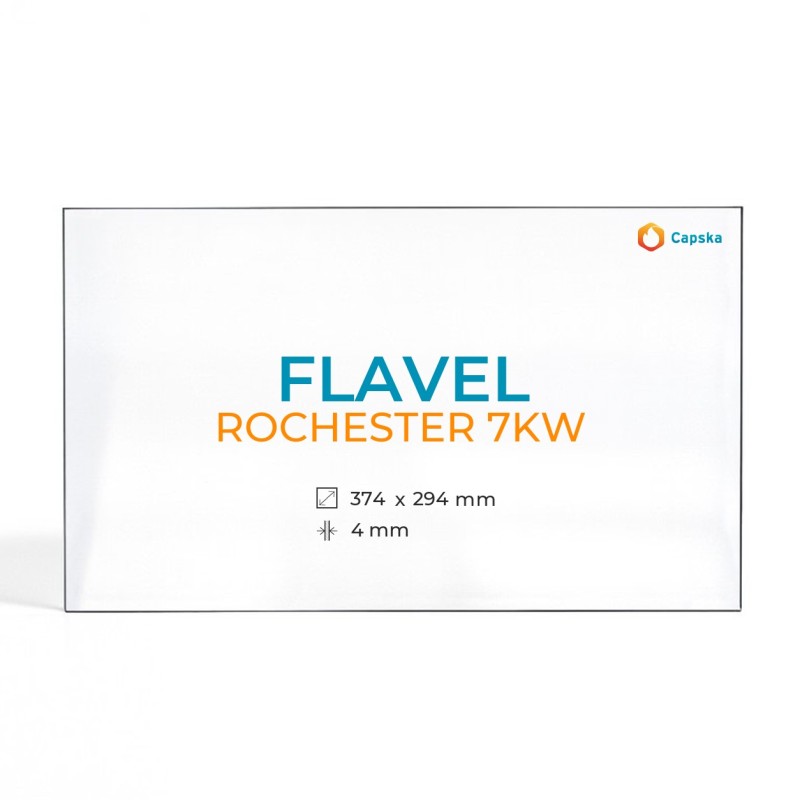 Vidre Rectangle per Estufa de Llenya Flavel ROCHESTER 7KW