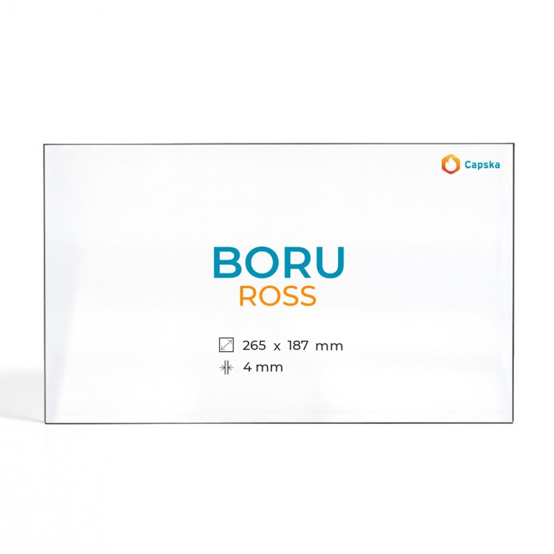 Cristall Boru ROSS - Vidre Rectangle per estufa de llenya