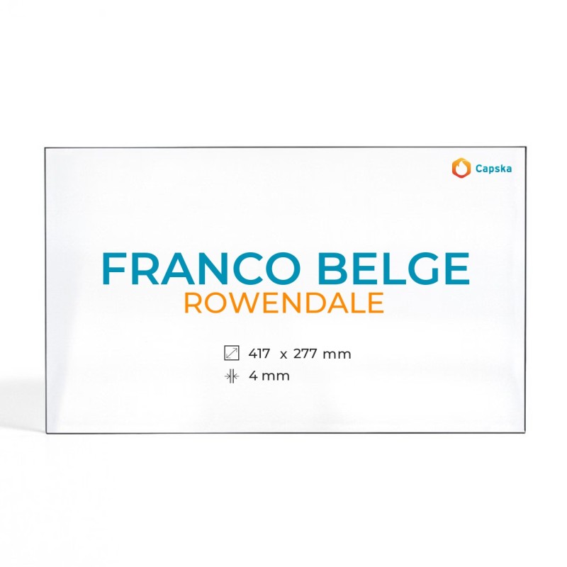Vidre ceràmic Franco Belge ROWENDALE per estufa de llenya