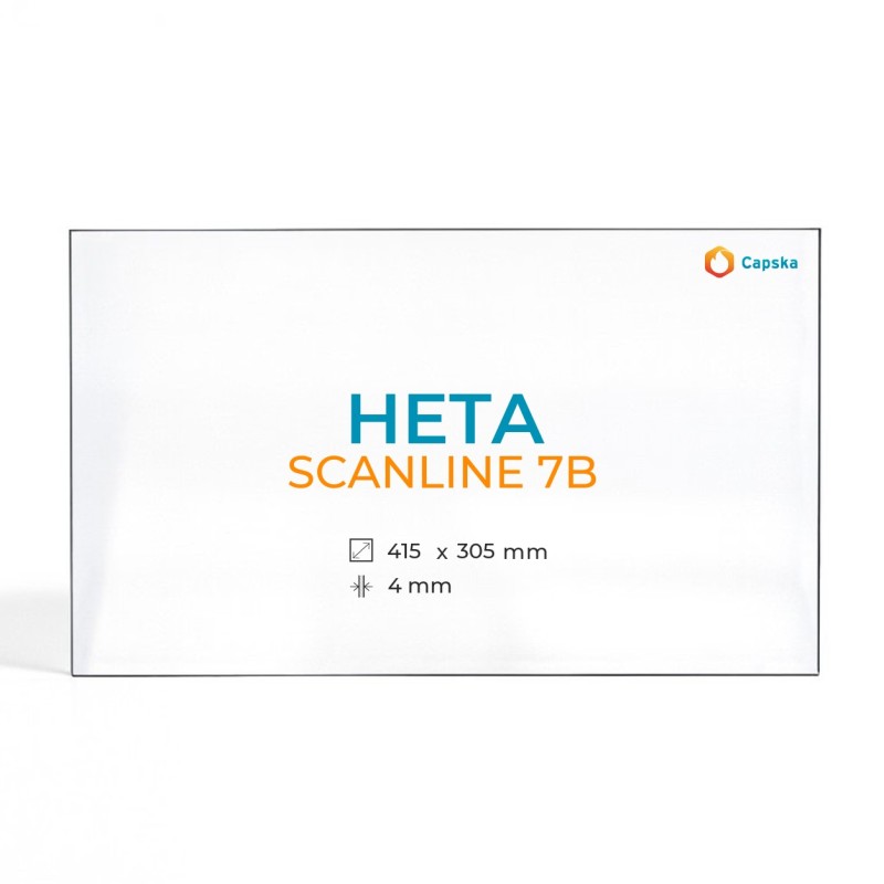 Cristall Heta SCANLINE 7B - Vidre Rectangle per estufa de llenya