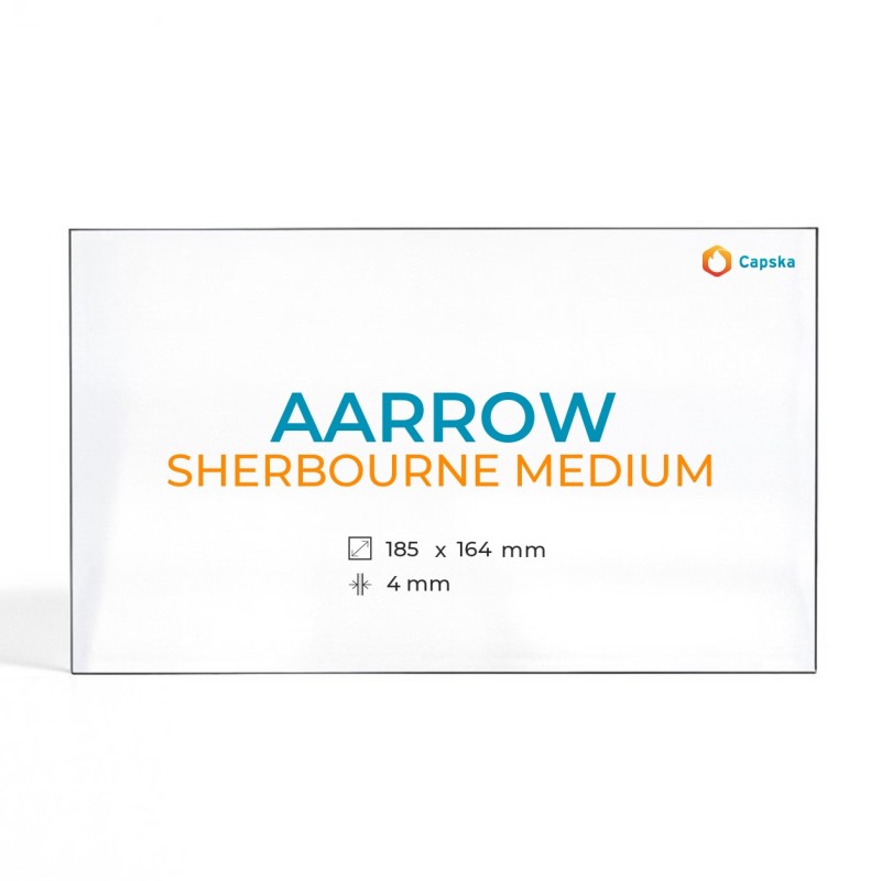 Cristal Aarrow SHERBOURNE MEDIUM - Vidrio Rectángulo para estufa de leña