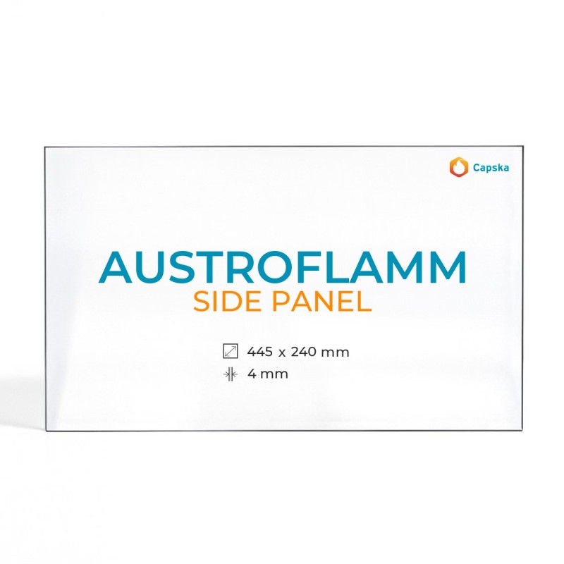 Cristal Austroflamm SIDE PANEL - Vidrio Rectángulo para estufa de leña