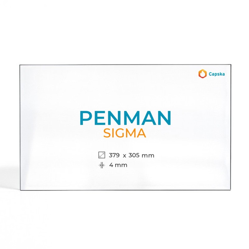 Cristal Penman SIGMA - Vidrio Rectángulo para estufa de leña