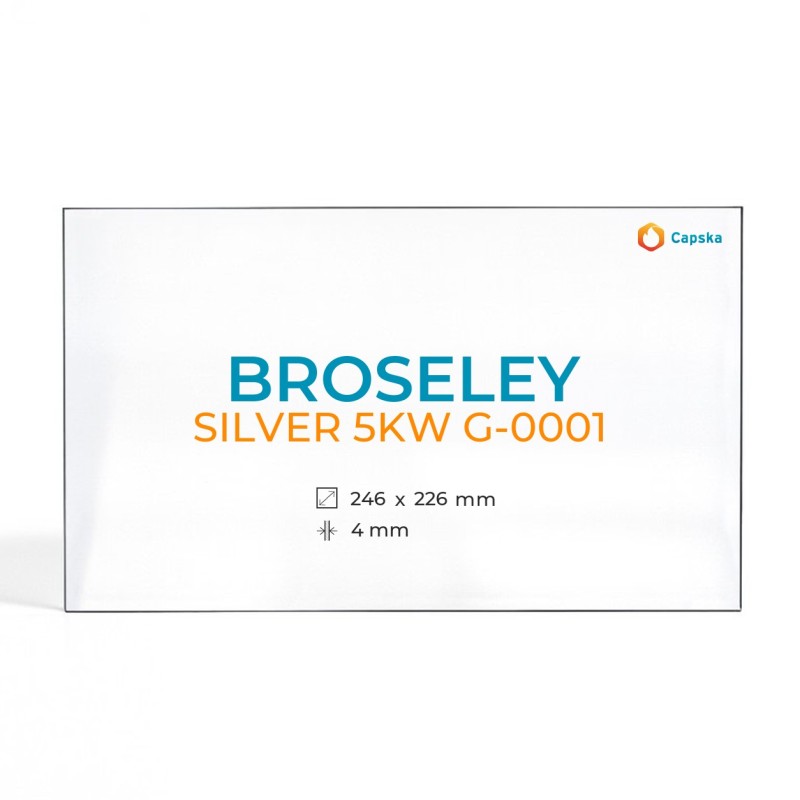 Cristal Broseley SILVER 5KW G-0001 - Vidrio Rectángulo