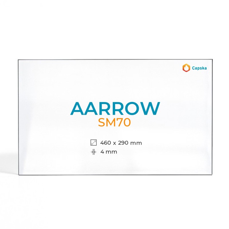 Cristall Aarrow SM70 - Vidre Rectangle per estufa de llenya