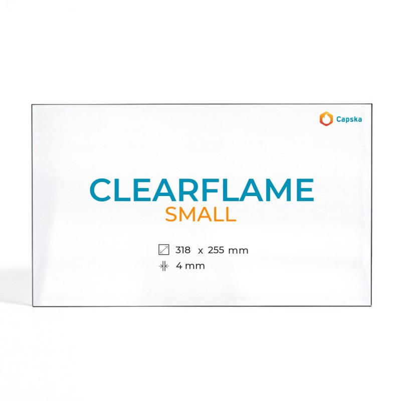 Cristal Clearflame SMALL - Vidrio Rectángulo para estufa de leña