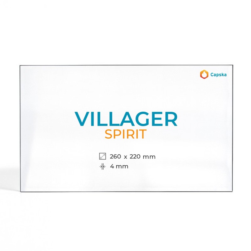 Cristal Villager SPIRIT - Vidrio Rectángulo para estufa de leña