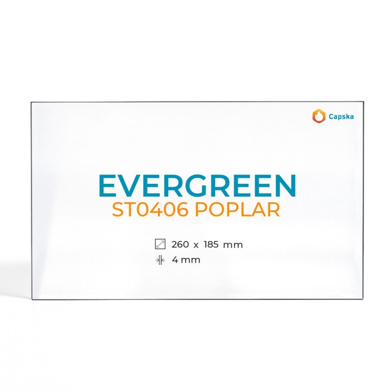 Vidre ceràmic Evergreen ST0406 POPLAR per estufa de llenya