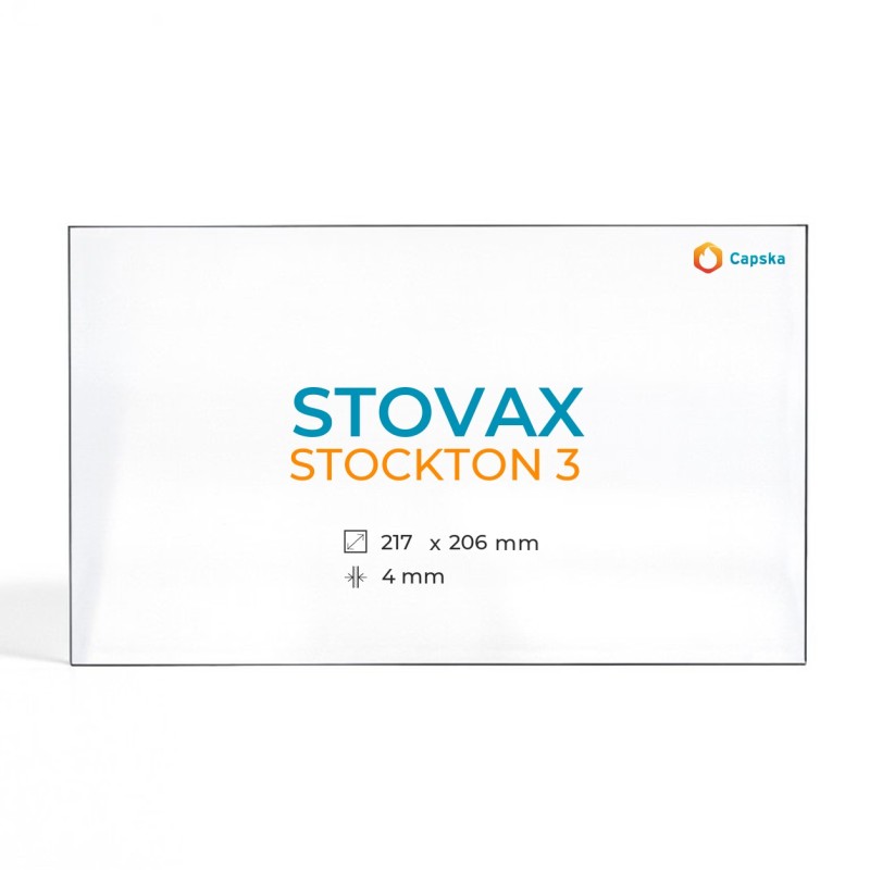Cristal Stovax STOCKTON 3 - Vidrio Rectángulo para estufa de leña