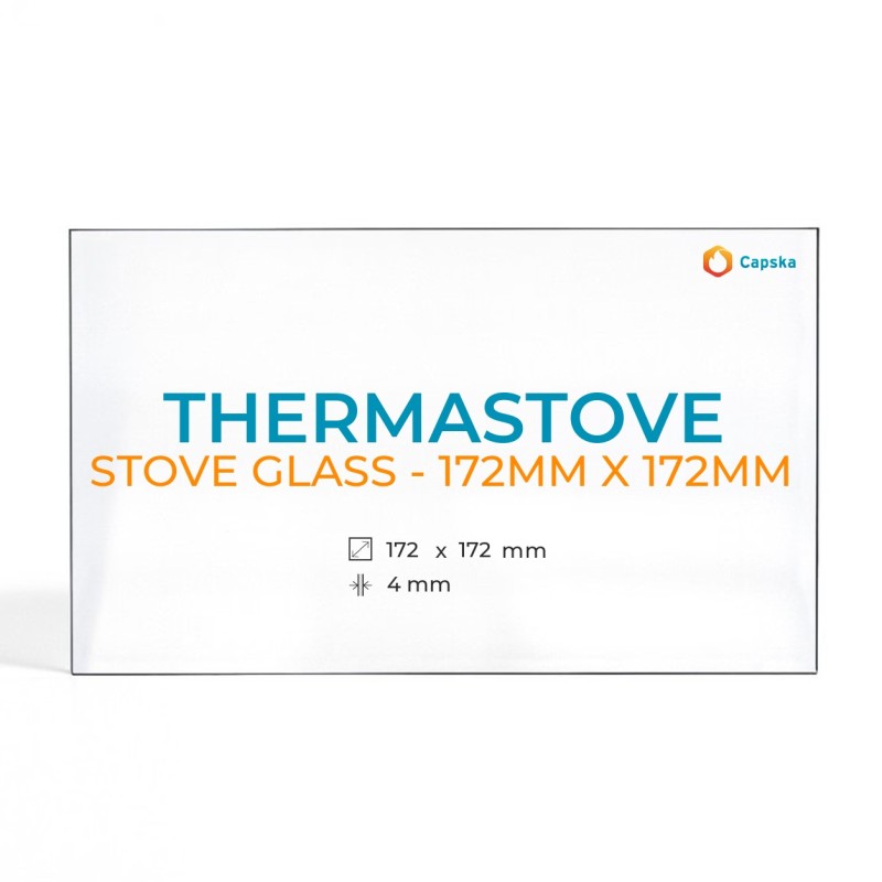 Vidrio para estufa de leña Thermastove STOVE GLASS - 172MM X 172MM