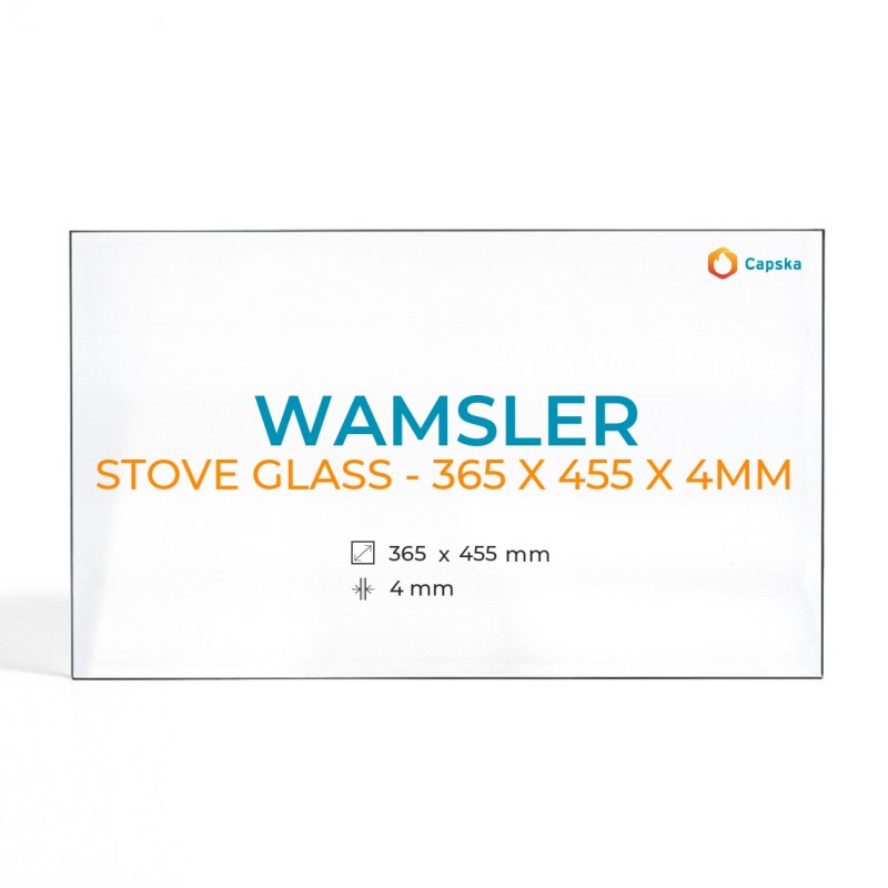 Vidrio para estufa de leña Wamsler - 365x455x4mm