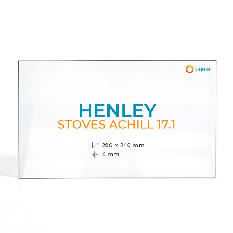 Cristal Henley STOVES ACHILL 17.1 - Vidrio Rectángulo para Estufa de Leña