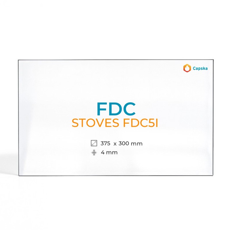 Cristal Fdc STOVES FDC5I - Vidrio Rectángulo para estufa de leña
