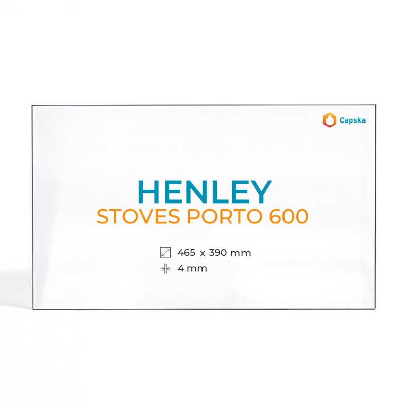 Cristal Henley STOVES PORTO 600 - Vidrio Rectángulo para estufa de leña