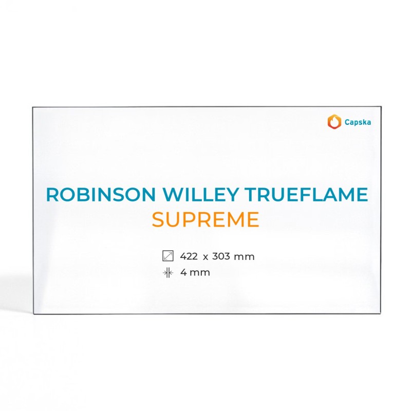 Vidrio para estufa de leña Robinson Willey Trueflame SUPREME