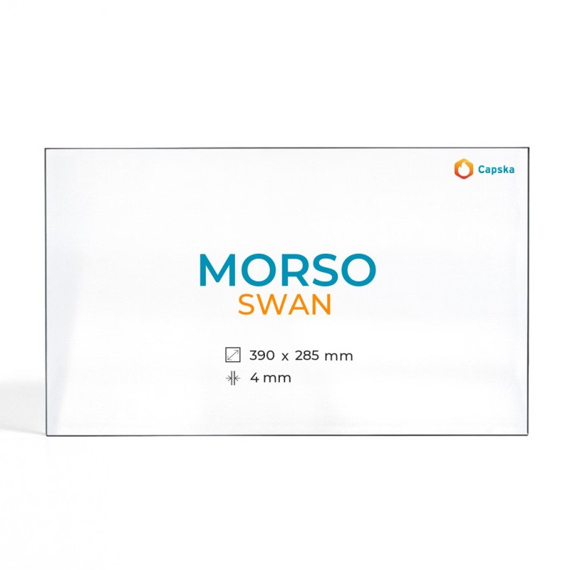 Cristall Morso SWAN - Vidre Rectangle per estufa de llenya