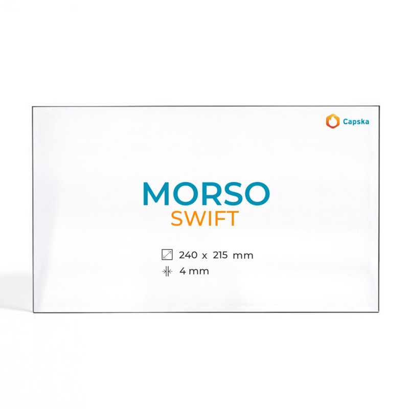 Cristal Morso SWIFT - Vidrio Rectángulo para estufa de leña