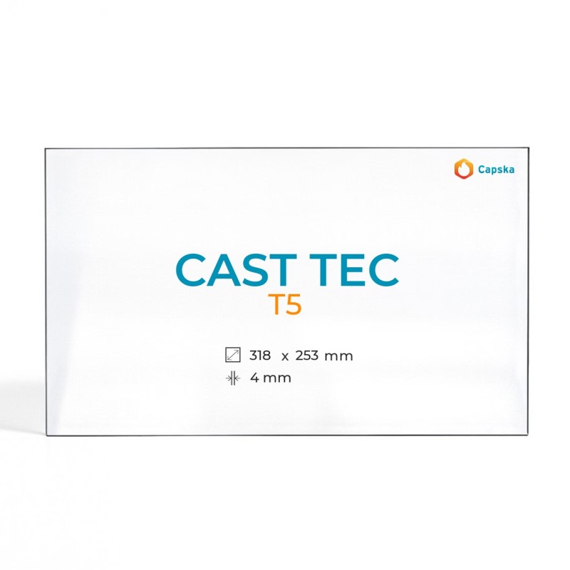Vidre ceràmic per estufa de llenya - Cristall Cast Tec T5