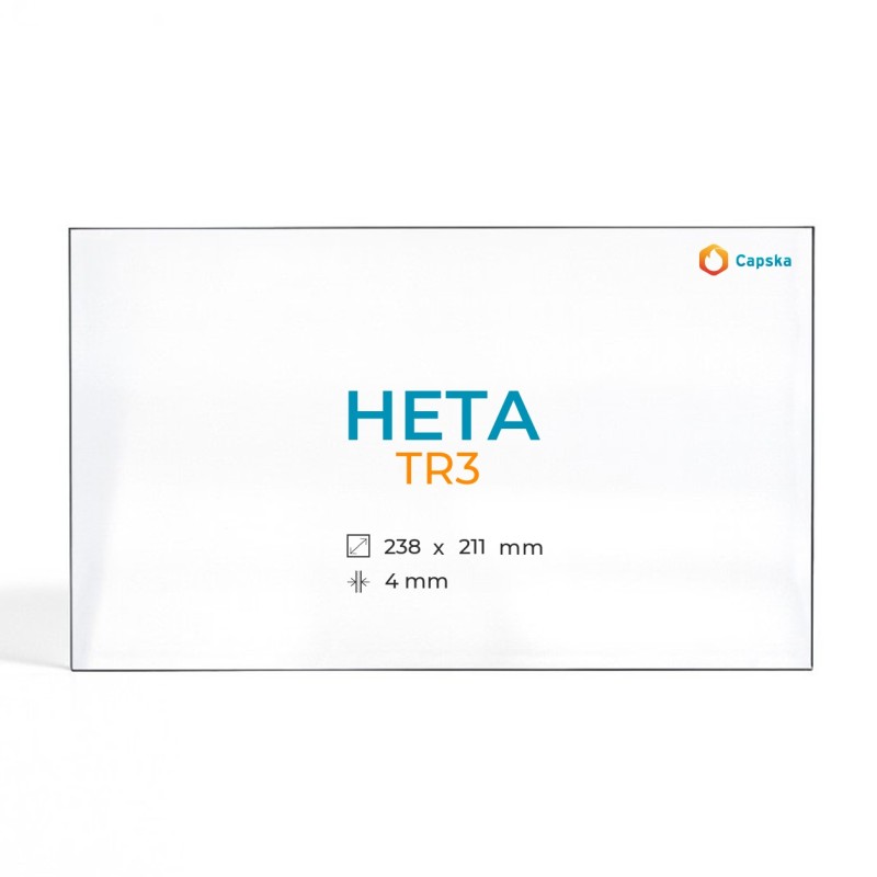 Cristall Heta TR3 - Vidre Rectangle per estufa de llenya