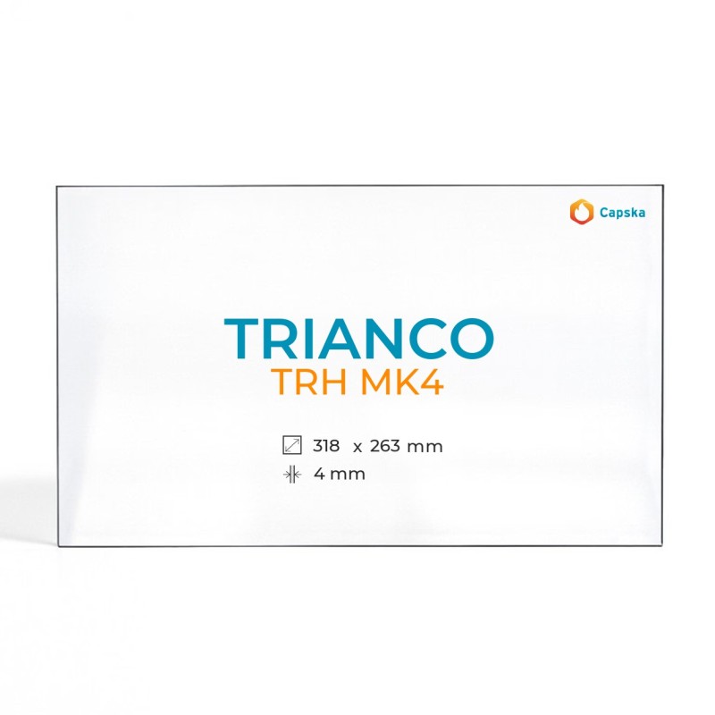 Cristal Trianco TRH MK4 - Vidrio Rectángulo para estufa de leña