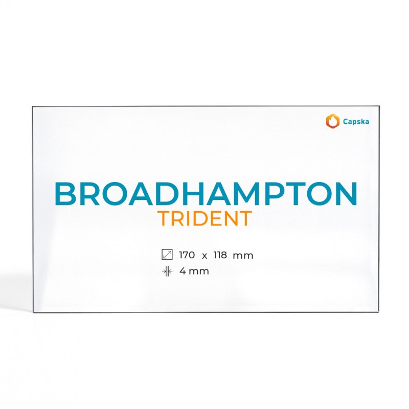 Cristal Broadhampton TRIDENT - Vidrio Rectángulo para estufa de leña