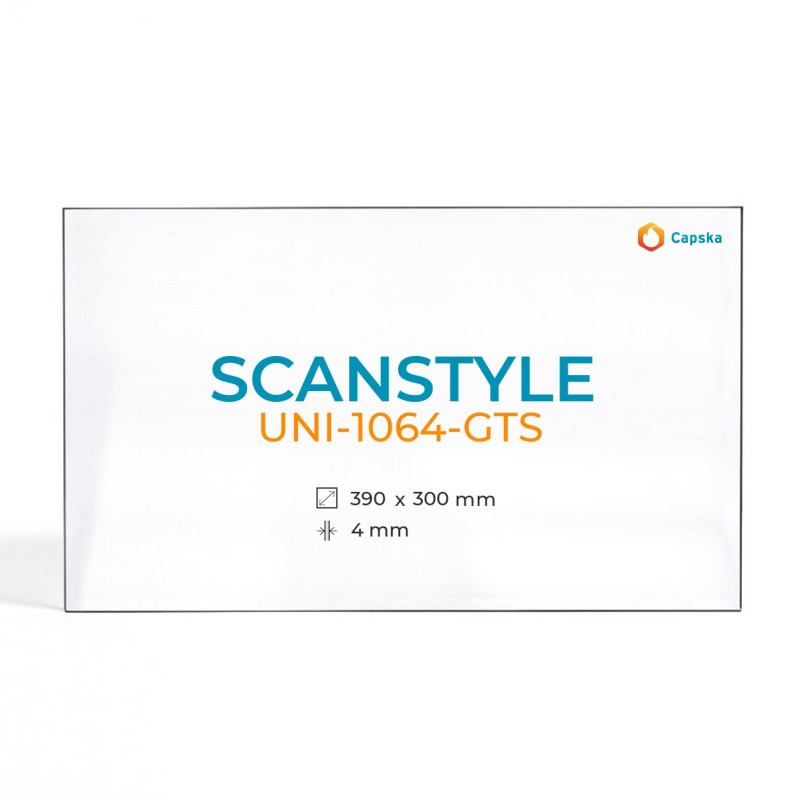 Cristal Scanstyle UNI-1064-GTS - Vidrio Rectángulo para estufa de leña