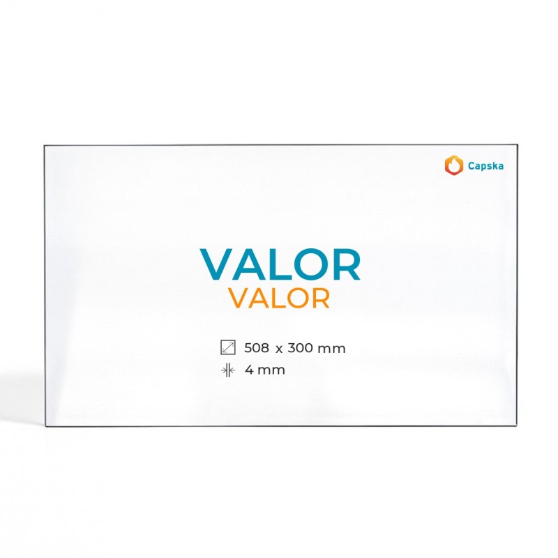 Cristal Valor VALOR - Vidrio Rectángulo para estufa de leña