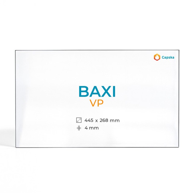 Cristal Baxi VP - Vidrio Rectángulo para Estufa de Leña