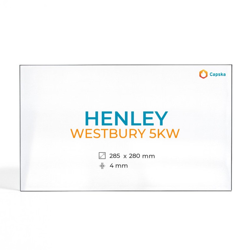 Cristall Henley WESTBURY 5KW - Vidre Rectangle per estufa de llenya
