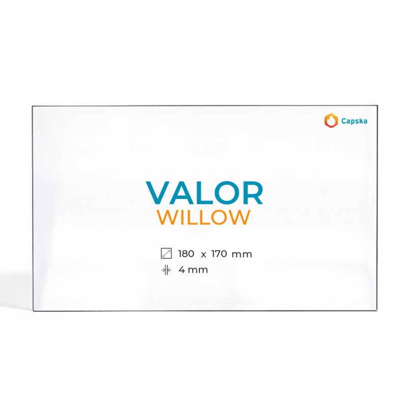 Cristall Valor WILLOW - Vidre Rectangle per estufa de llenya