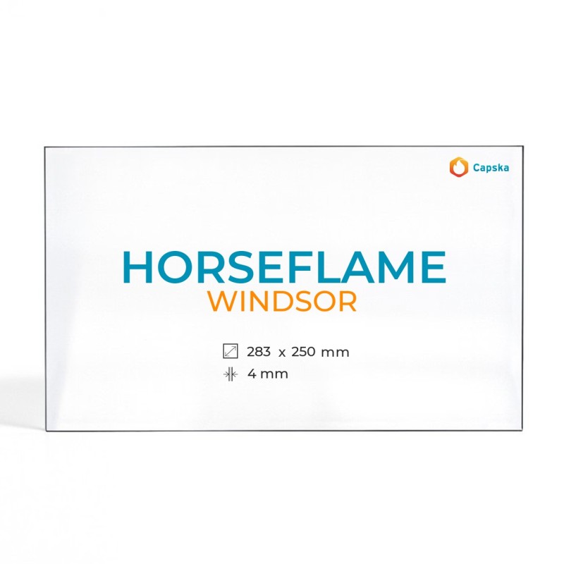 Cristall Horseflame WINDSOR - Vidre Rectangle per estufa de llenya