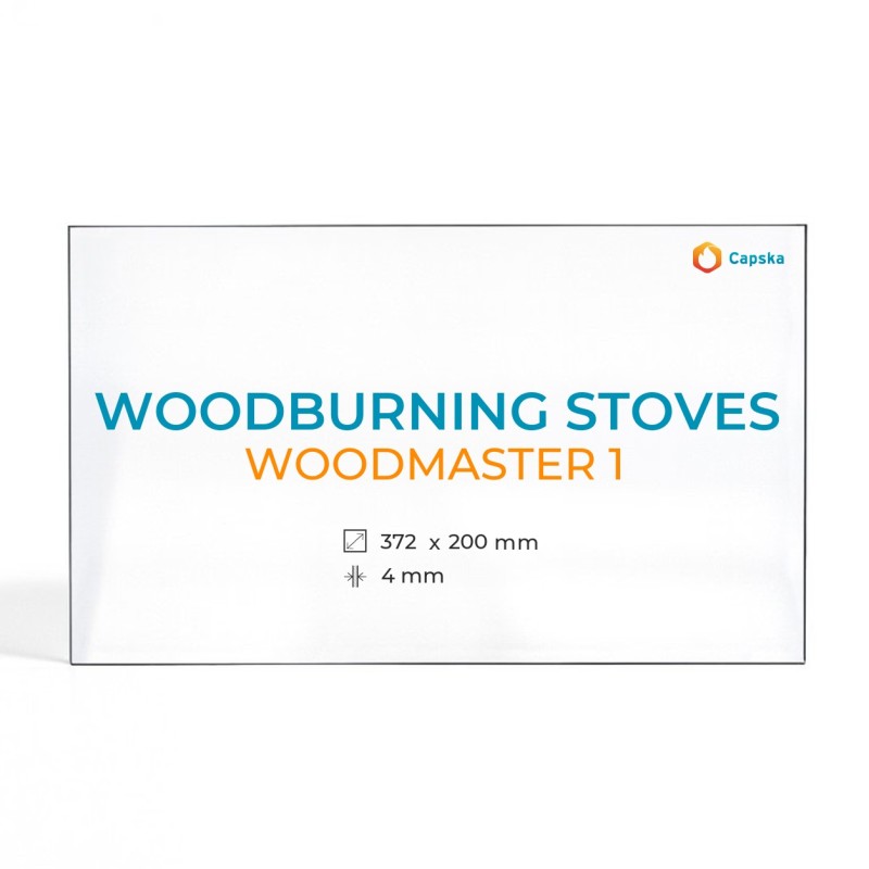 Cristal Woodburning Stoves WOODMASTER 1 - Vidrio Rectángulo para estufa de leña