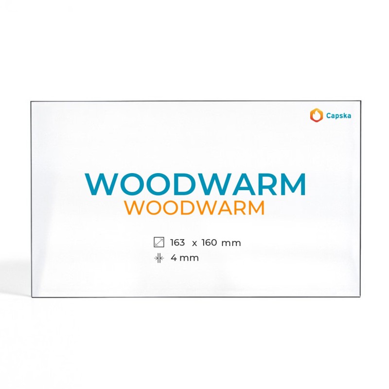 Vidre Rectangle per estufa de llenya WOODWARM - 163 x 160 x 4 mm