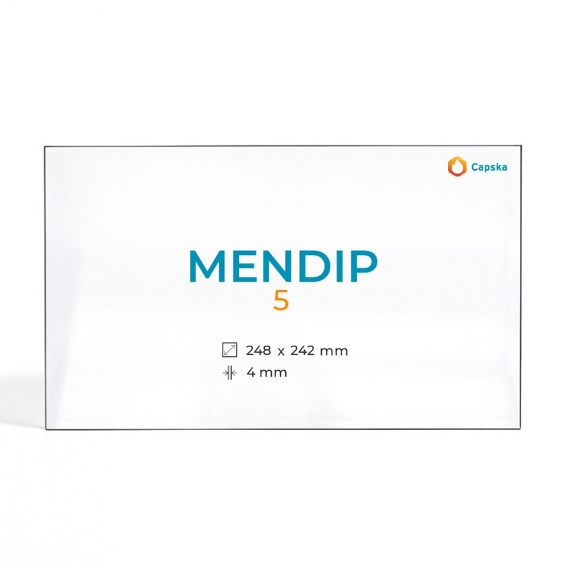 Cristal Mendip 5 - Vidrio Rectángulo para estufa de leña