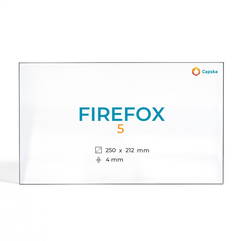Cristall Firefox 5 - Vidre Rectangle per estufa de llenya