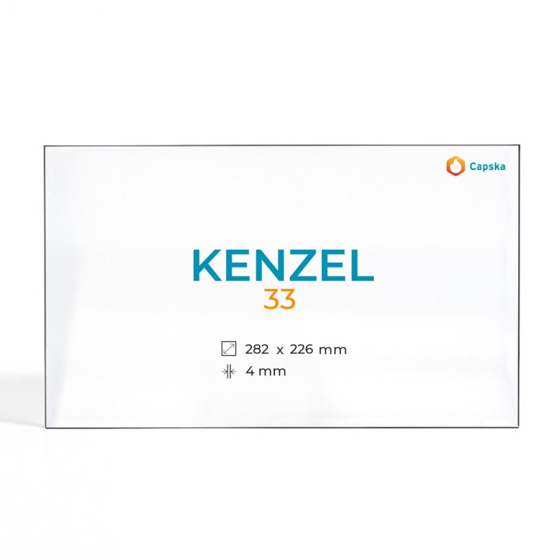 Vidre Kenzel 33 Rectangle per estufa de llenya