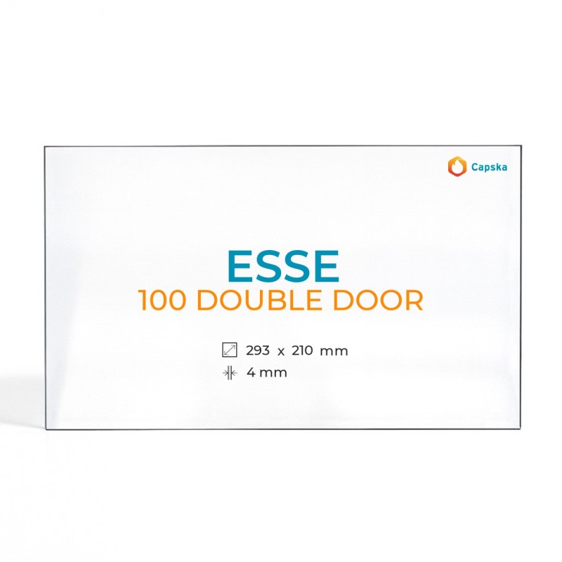 Vidre Rectangle per Estufa de Llenya ESSE 100 DOUBLE DOOR